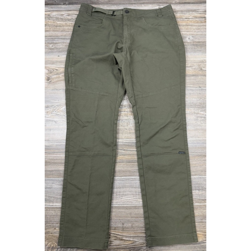 Black Diamond Spire Pants Men's 36x32 Stretch Green Hiking Climbing Gorpcore